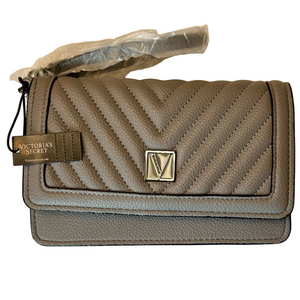 Victoria Secret Phone Wristlet Quilted  front Flap Snap  Close